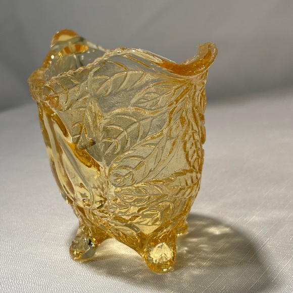 Vintage Indiana Glass Yellow Sweet Pear Sugar & Creamer - Picture 6 of 7